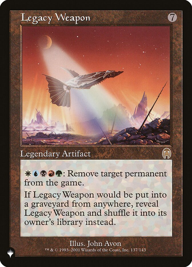 Legacy Weapon, The List Card Art
