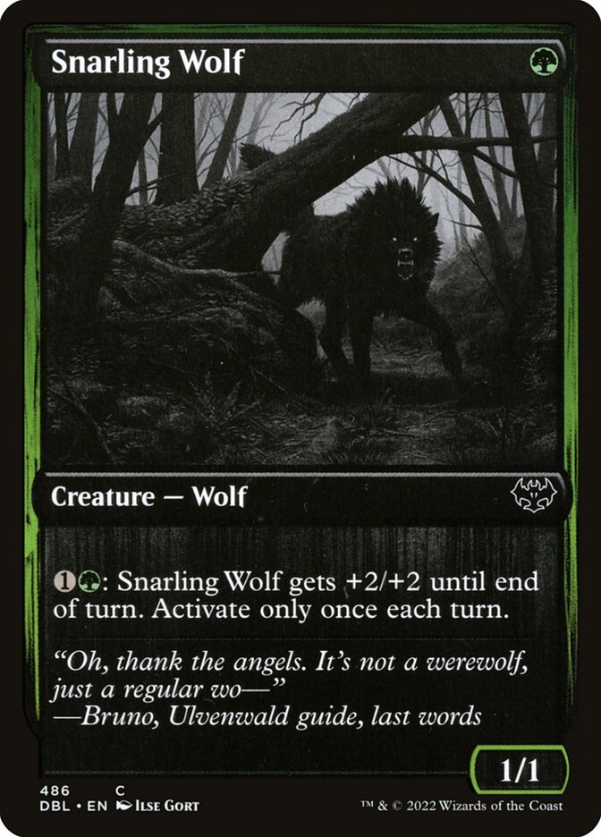 Snarling Wolf - Foil