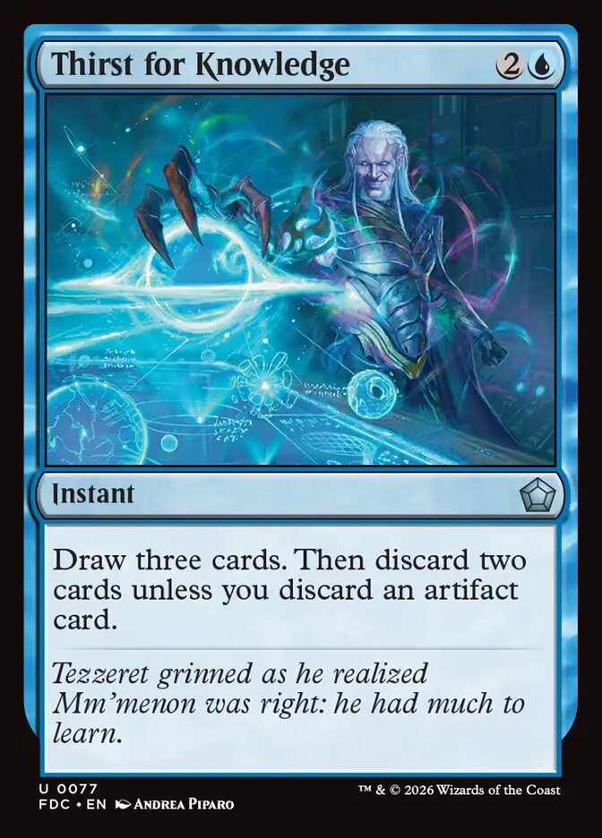 Thirst for Knowledge, Foundations Commander Card Art
