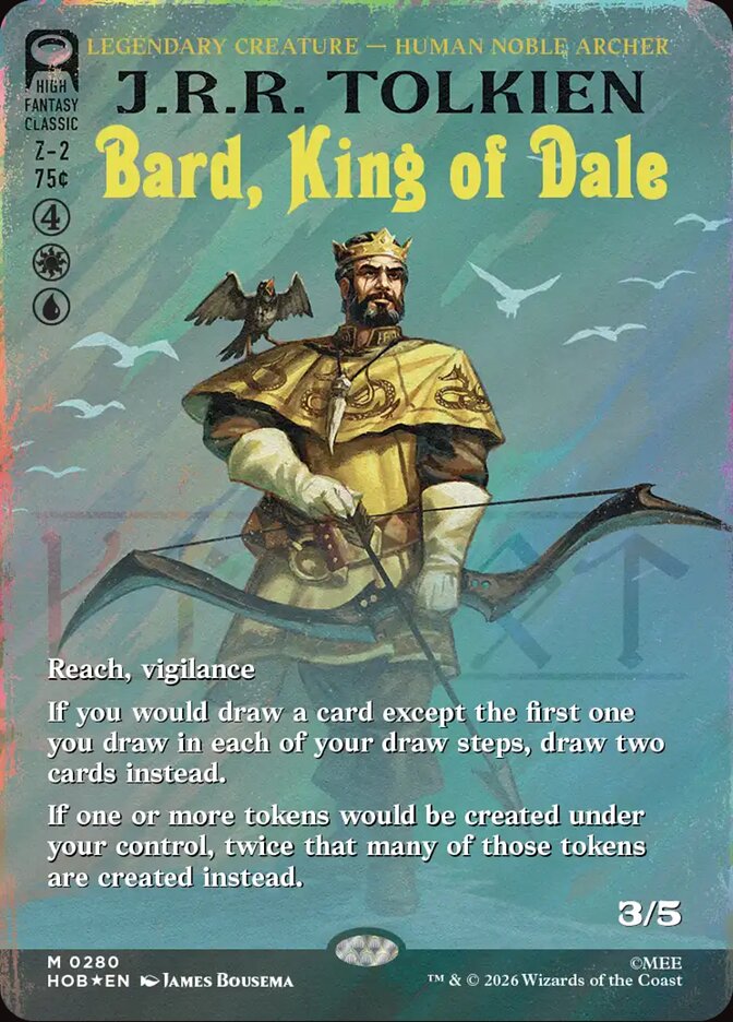 Bard, King of Dale, The Hobbit Card Art
