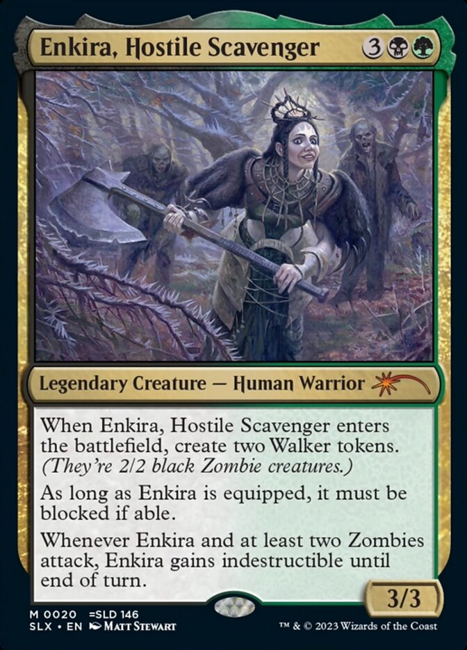 Enkira, Hostile Scavenger, Universes Within Card Art