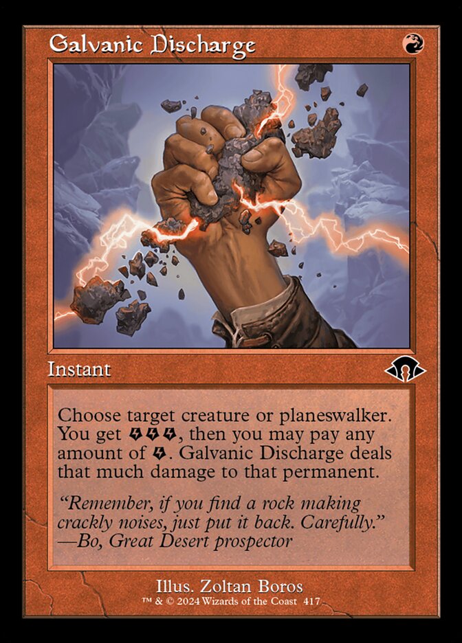 Galvanic Discharge, Modern horizons 3 Card Art