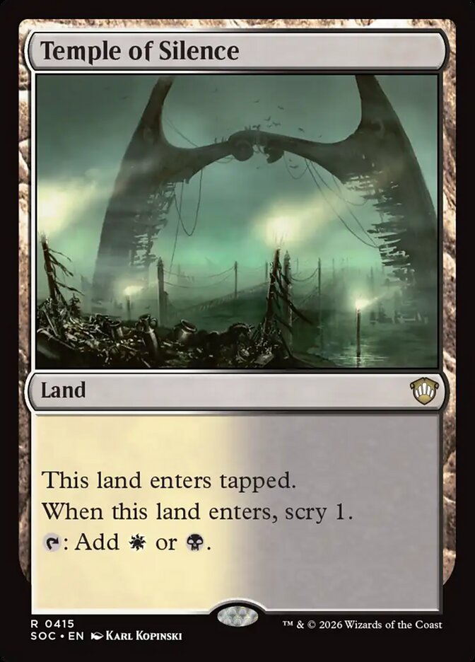 Temple of Silence, Secrets Of Strixhaven Commander Card Art
