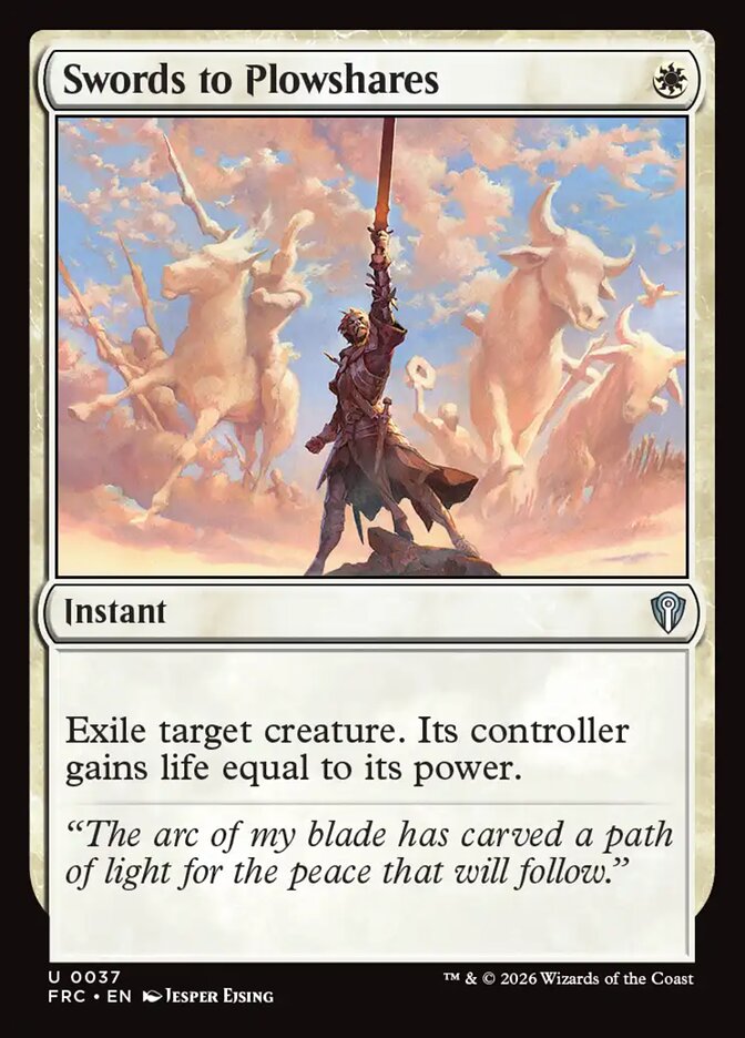 Swords to Plowshares, Reality Fracture Commander Card Art