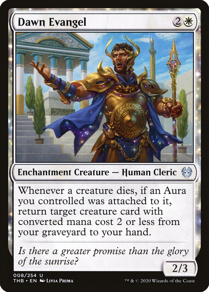 Dawn Evangel, Theros beyond death Card Art
