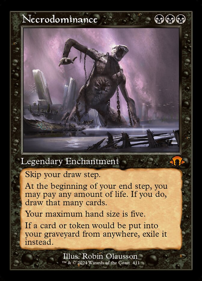 Necrodominance, Modern horizons 3 Card Art