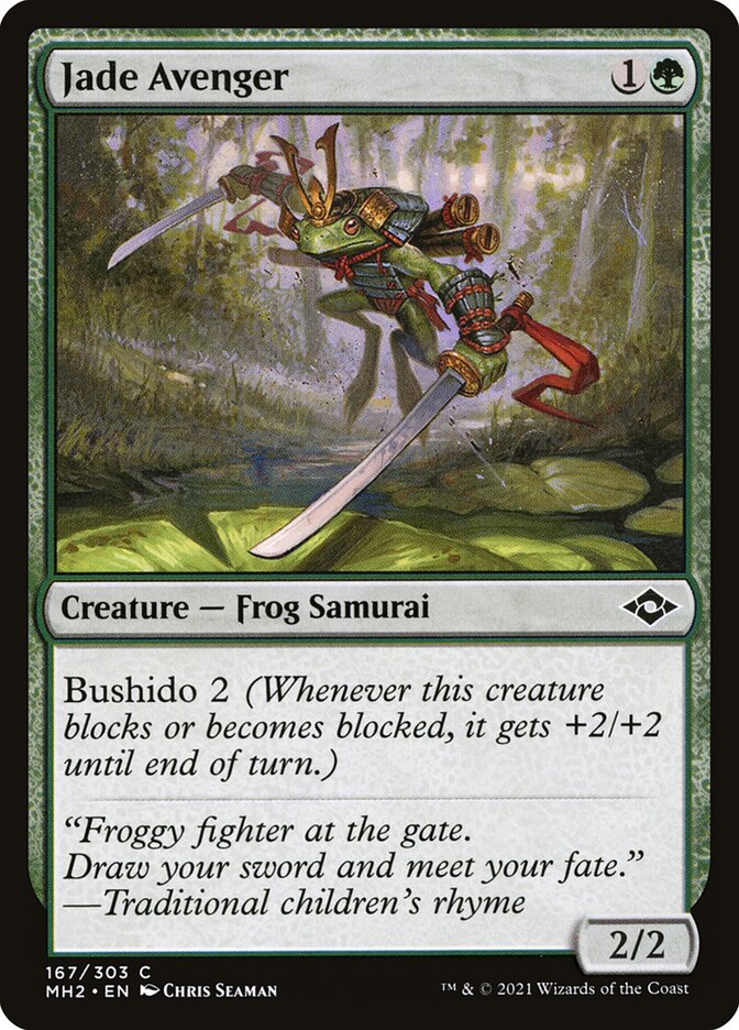 Jade Avenger, Modern Horizons 2 Card Art