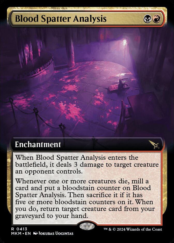 Blood Spatter Analysis, Murders At Karlov Manor Card Art