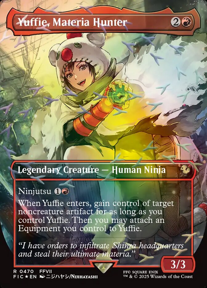 Yuffie, Materia Hunter, Final Fantasy Commander Card Art