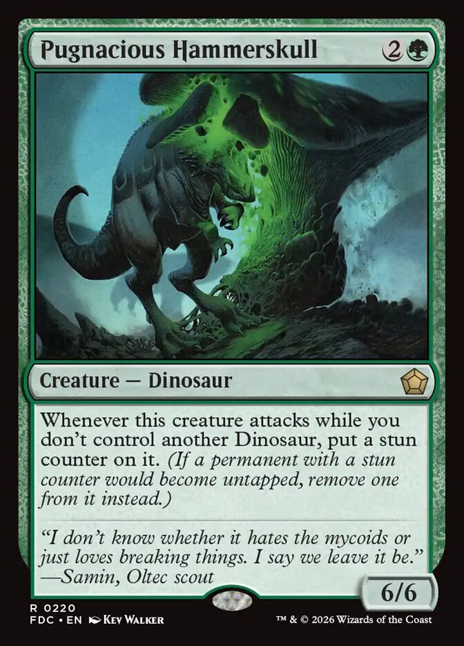 Pugnacious Hammerskull, Foundations Commander Card Art