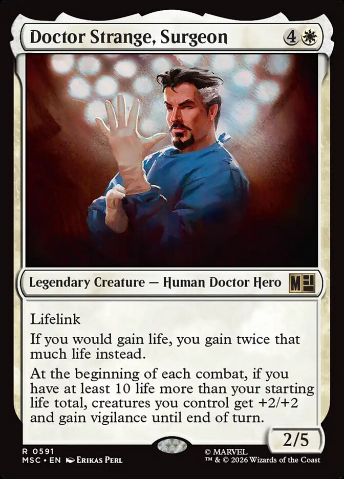 Doctor Strange, Surgeon, Marvel Super Heroes Commander Card Art