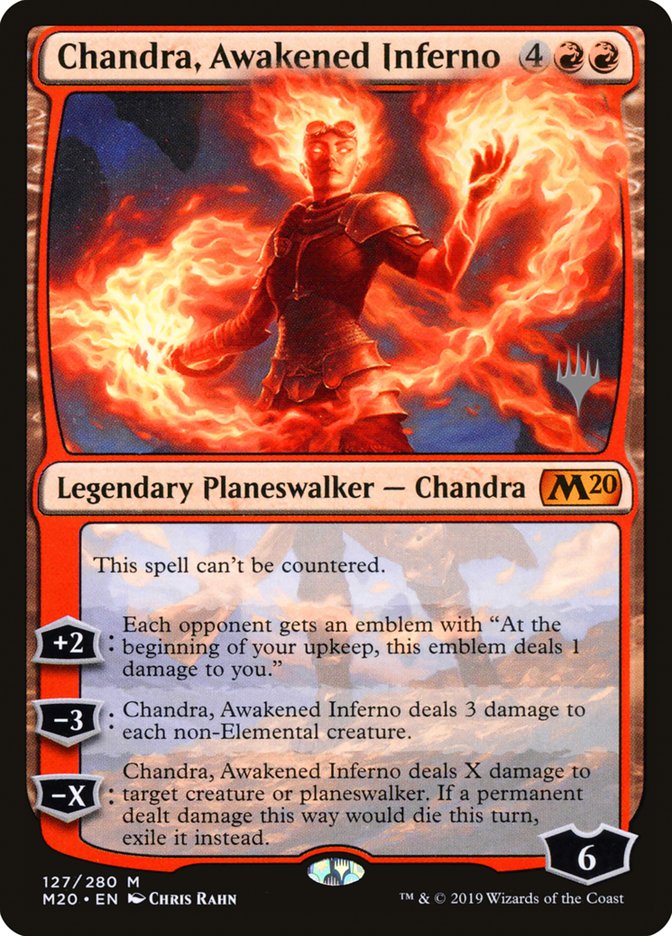 Chandra, Awakened Inferno, Core Set 2020 Promos Card Art