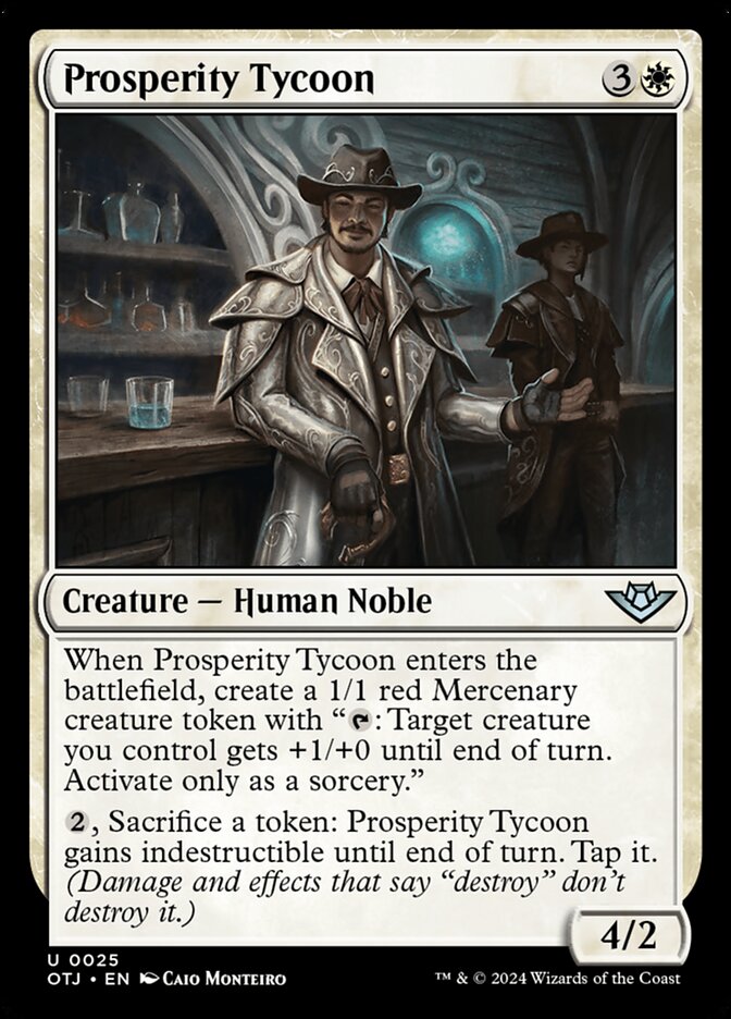 Prosperity Tycoon, Outlaws of thunder junction Card Art
