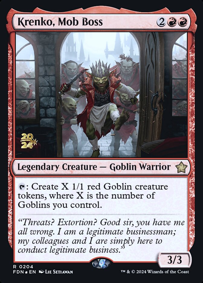 Krenko, Mob Boss, Foundations promos Card Art