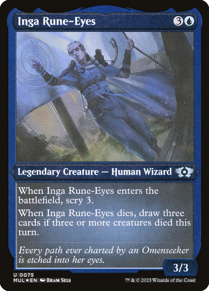 Inga Rune-Eyes - Etched Foil