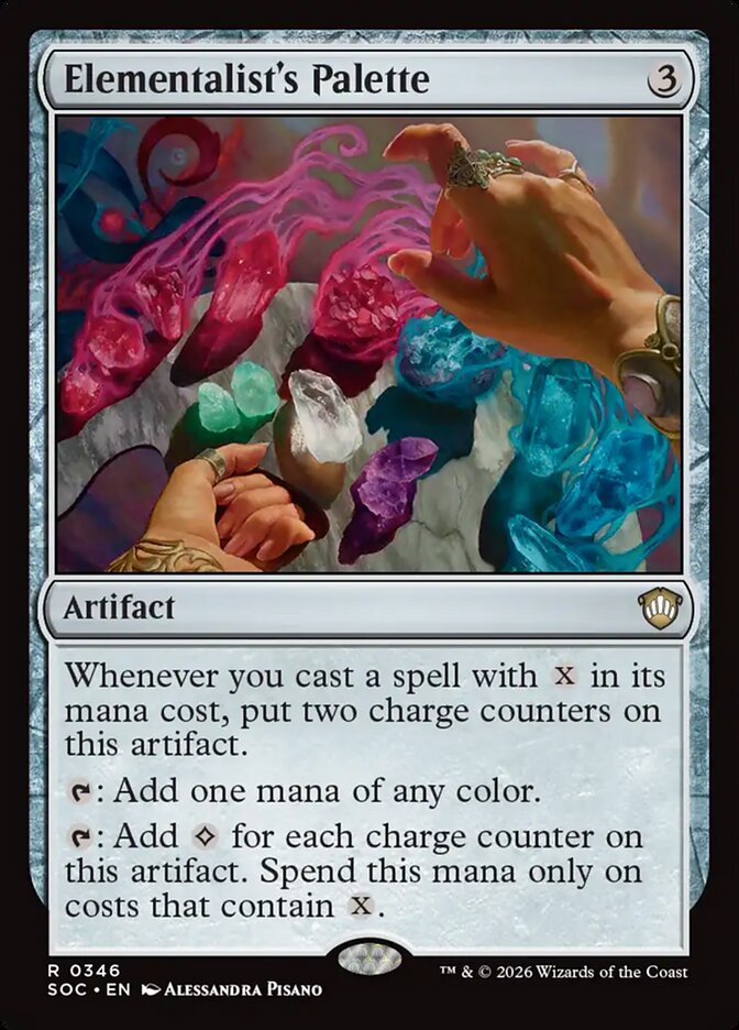 Elementalist's Palette, Secrets Of Strixhaven Commander Card Art