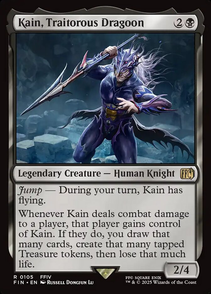Kain, Traitorous Dragoon, Final fantasy Card Art