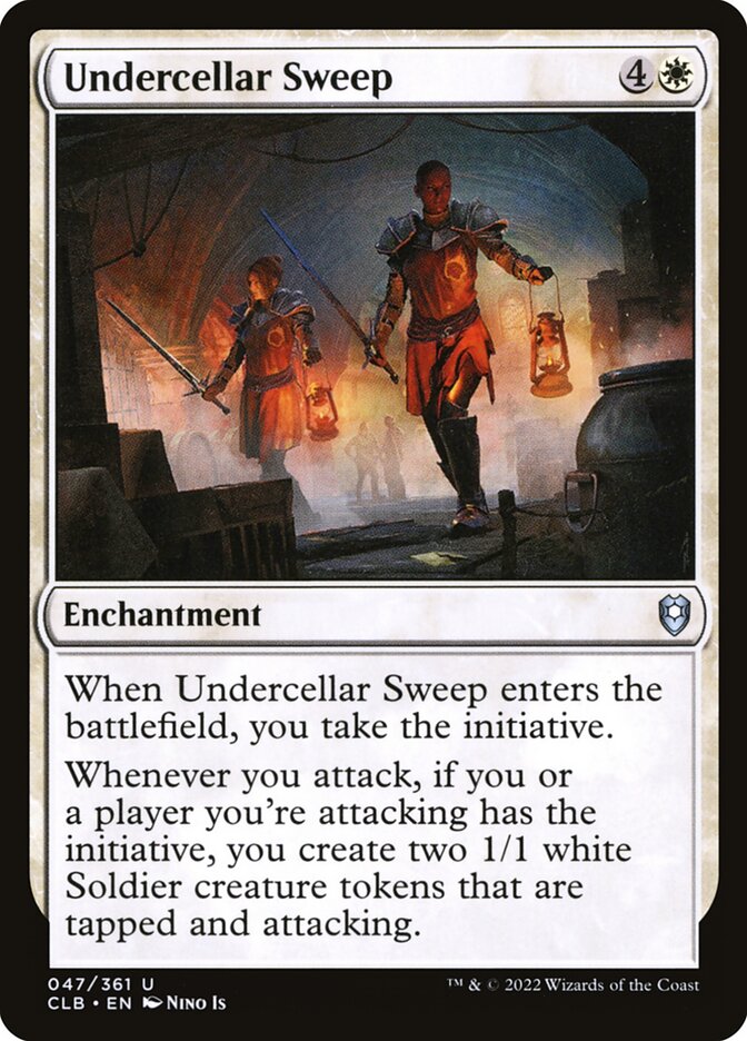 Undercellar Sweep, Commander legends: battle for baldur's gate Card Art