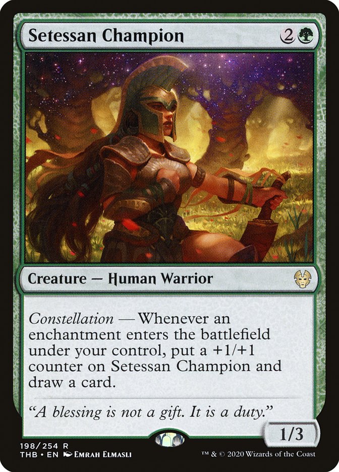 Setessan Champion, Theros beyond death Card Art