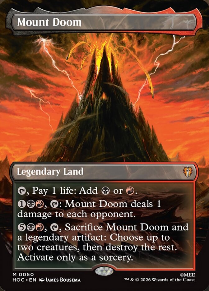 Mount Doom, The Hobbit Eternal Card Art