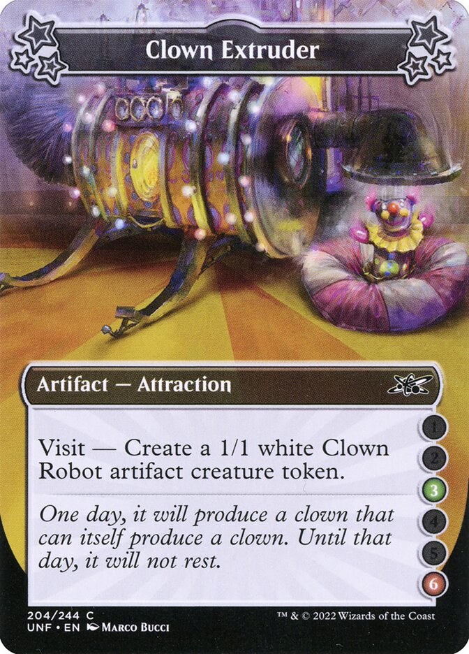 Clown Extruder, Unfinity Card Art
