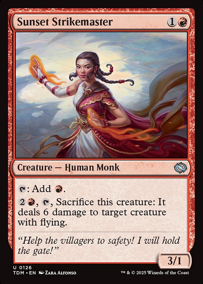 Sunset Strikemaster, Tarkir: dragonstorm Card Art