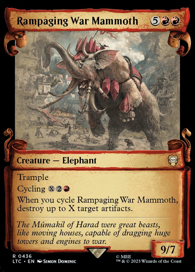 Rampaging War Mammoth, Tales Of Middle-Earth Commander Card Art