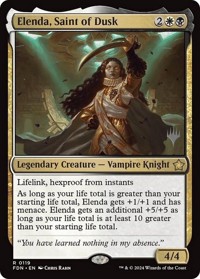 Elenda, Saint of Dusk, Foundations Promos Card Art