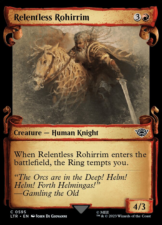 Relentless Rohirrim, The lord of the rings: tales of middle-earth Card Art