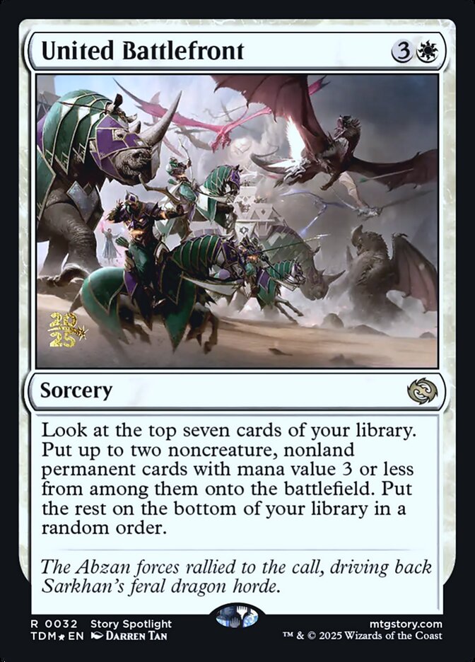 United Battlefront, Tarkir: Dragonstorm Promos Card Art