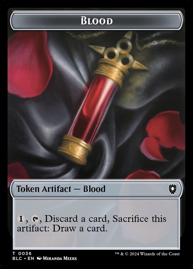 Blood, Bloomburrow Commander Tokens Card Art