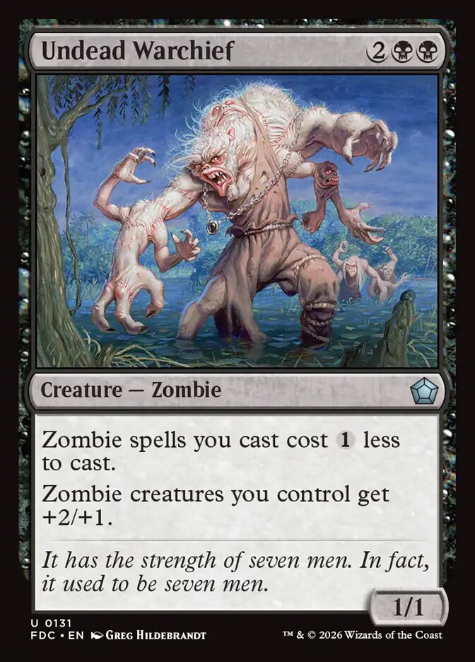 Undead Warchief, Foundations Commander Card Art