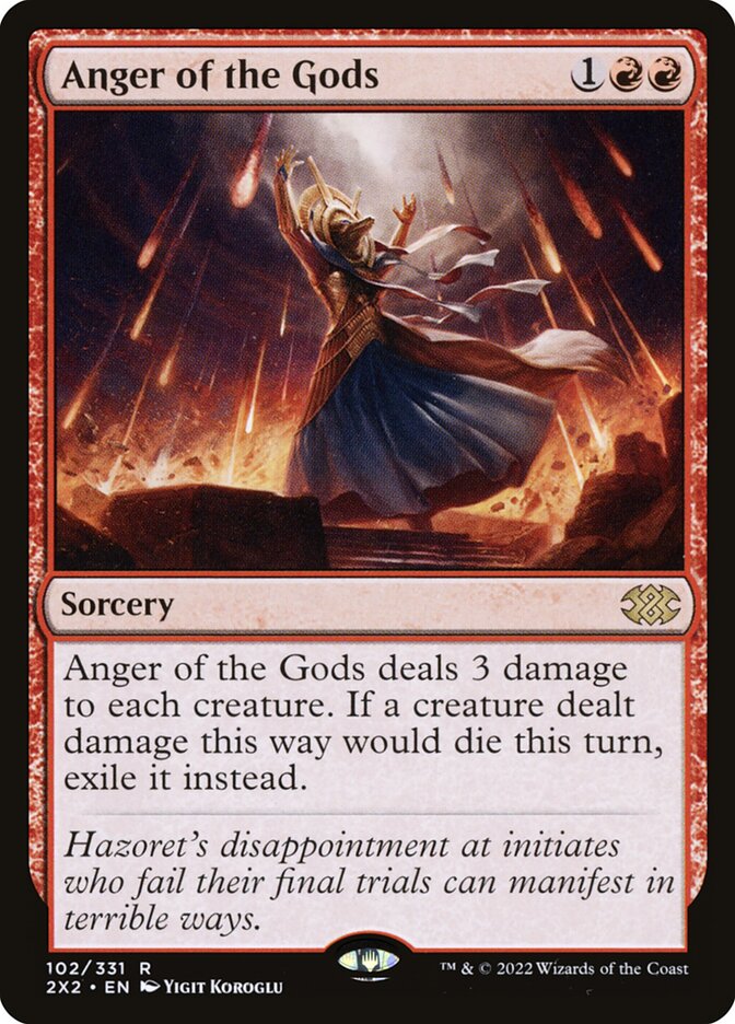 Anger of the Gods, Double Masters 2022 Card Art