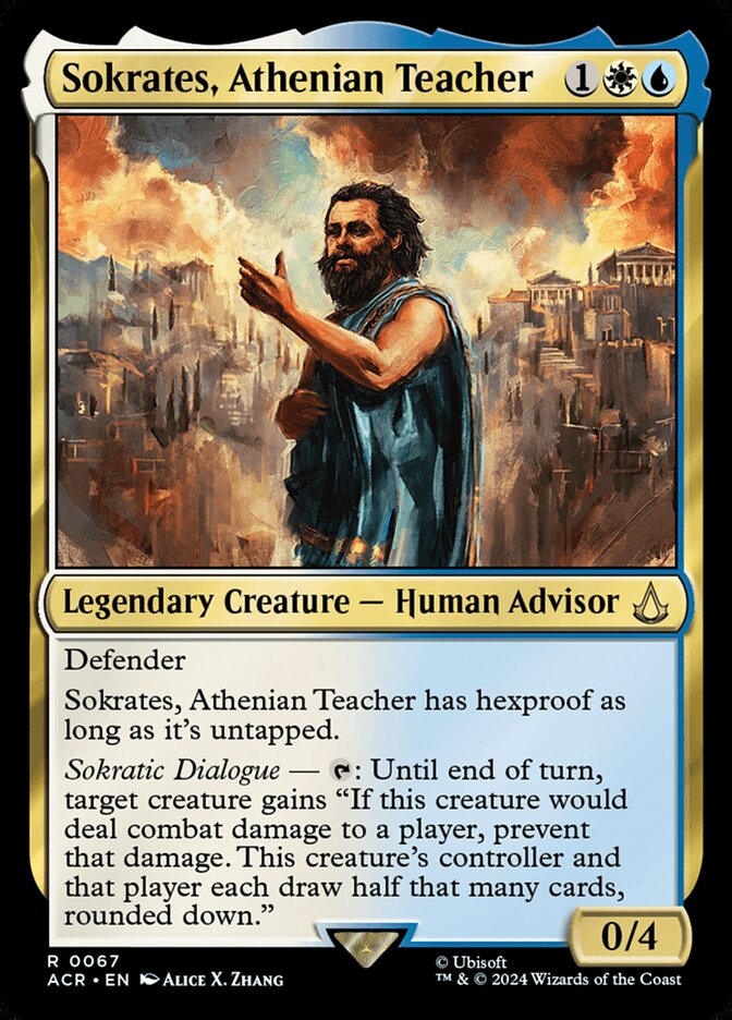 Sokrates, Athenian Teacher, Assassin'S Creed Card Art