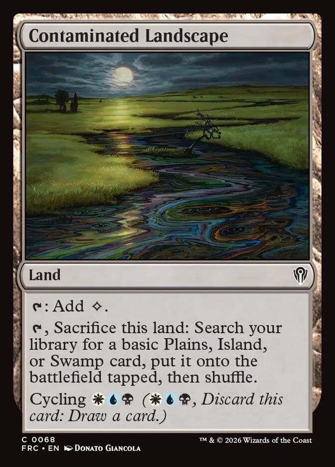 Contaminated Landscape, Reality Fracture Commander Card Art