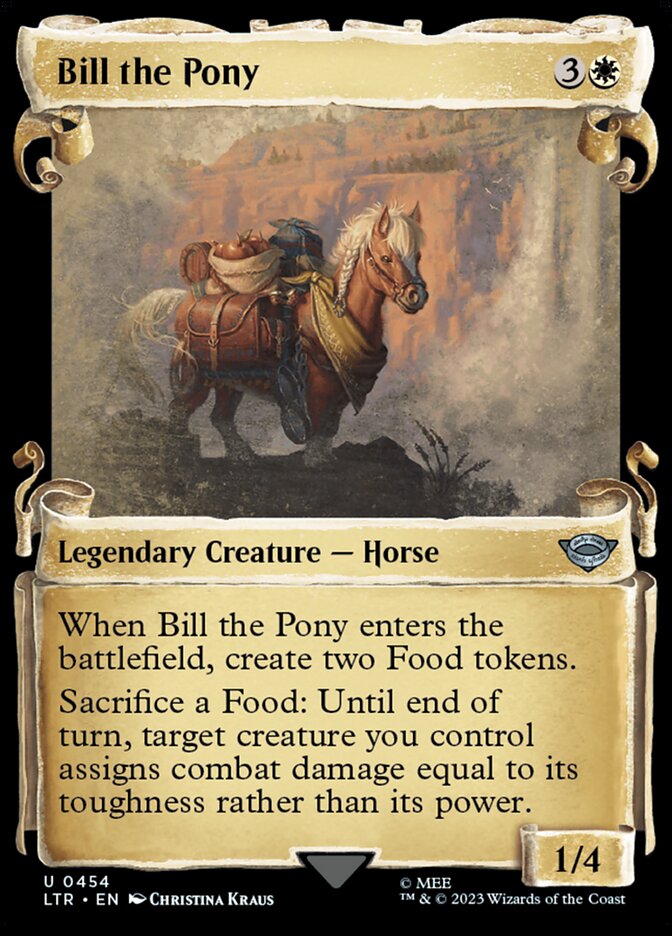 Bill the Pony, The lord of the rings: tales of middle-earth Card Art