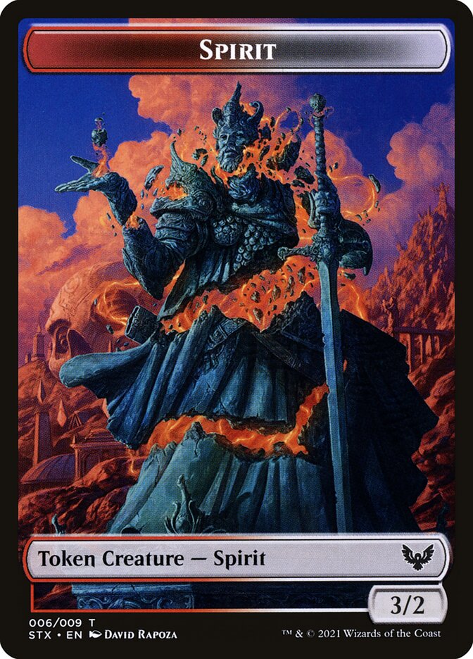 Spirit, Strixhaven: School Of Mages Tokens Card Art