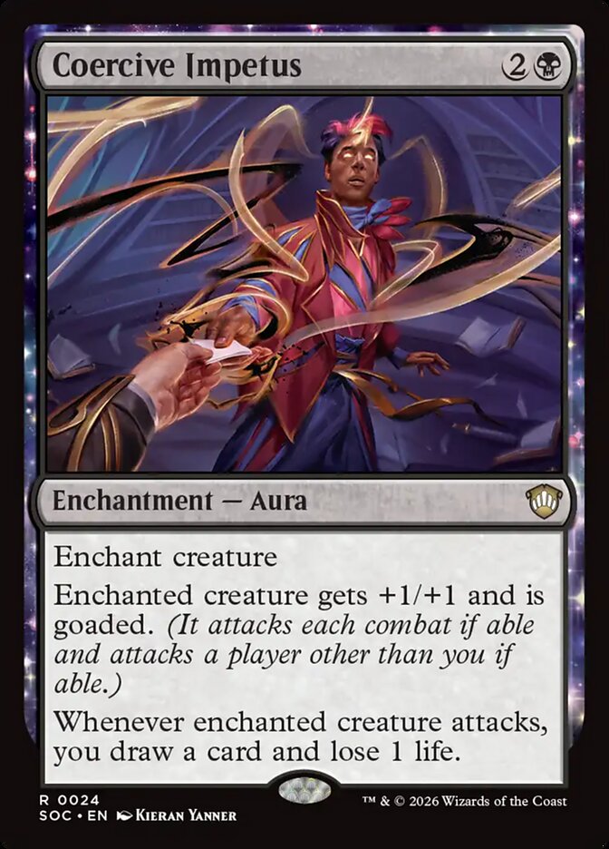 Coercive Impetus, Secrets Of Strixhaven Commander Card Art