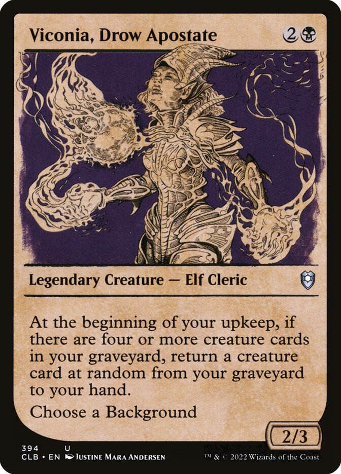Viconia, Drow Apostate, Commander Legends: Battle For Baldur'S Gate Card Art