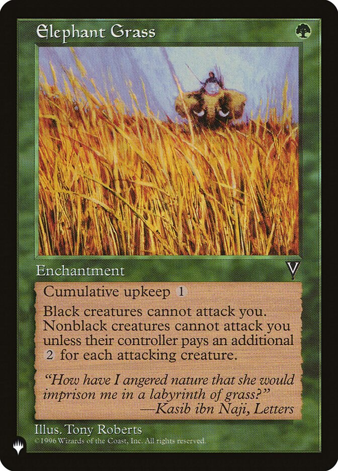 Elephant Grass, The List Card Art