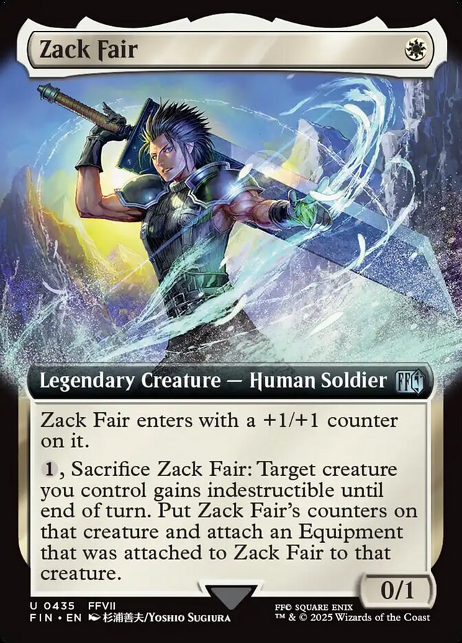 Zack Fair, Final Fantasy Card Art