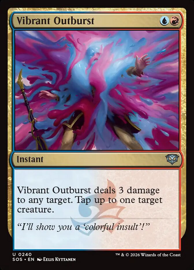 Vibrant Outburst, Secrets Of Strixhaven Card Art