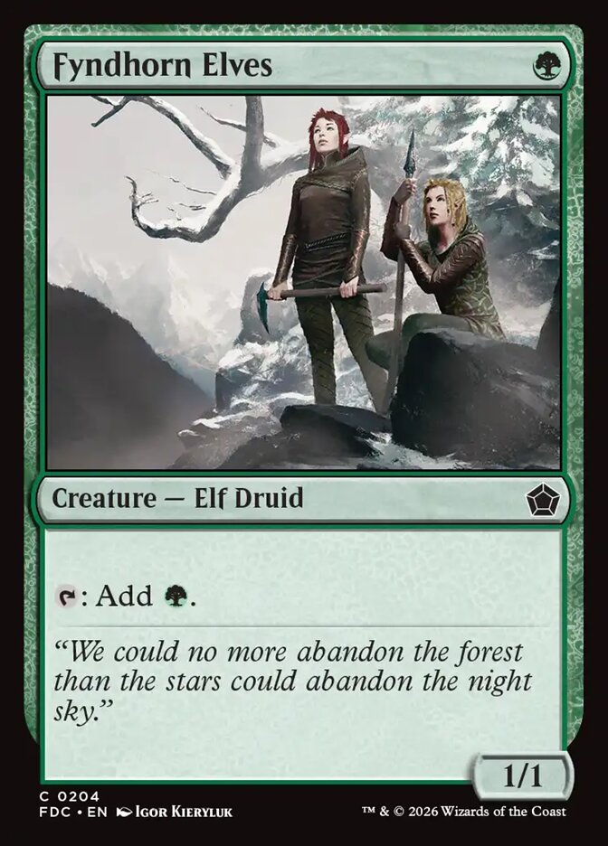 Fyndhorn Elves, Foundations Commander Card Art