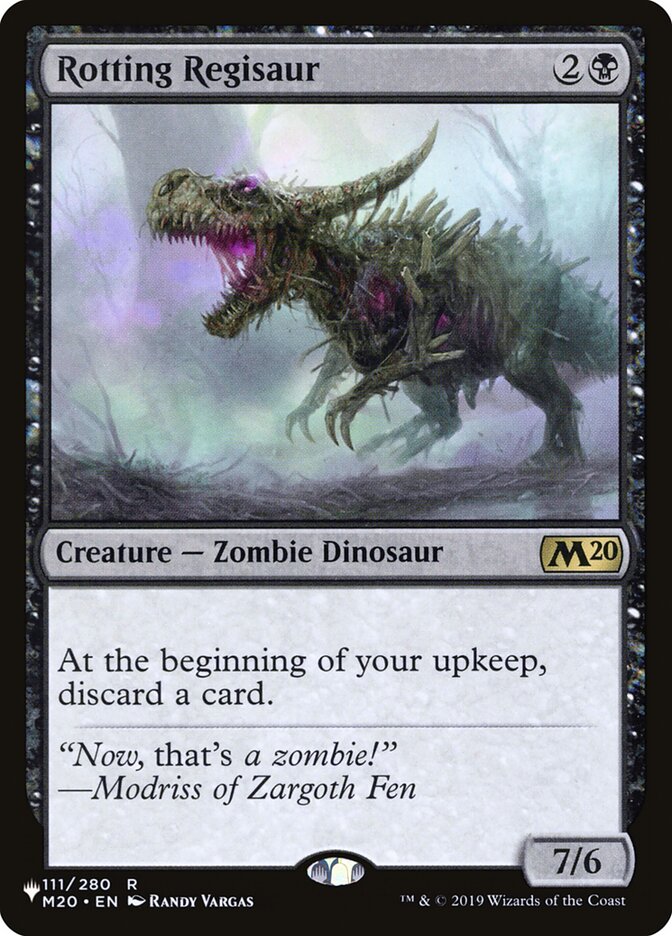 Rotting Regisaur, The List Card Art