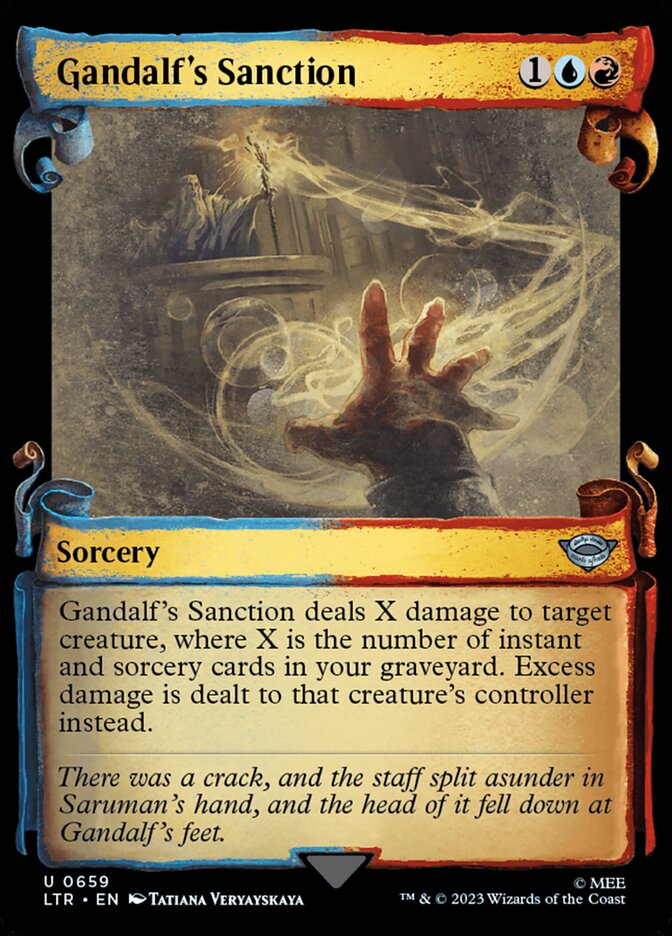 Gandalf's Sanction, The lord of the rings: tales of middle-earth Card Art