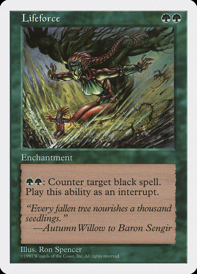 Lifeforce, Fifth Edition Card Art