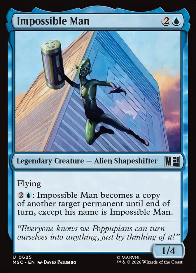 Impossible Man, Marvel Super Heroes Commander Card Art