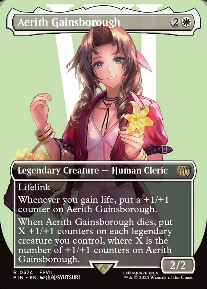 Aerith Gainsborough, Final fantasy Card Art