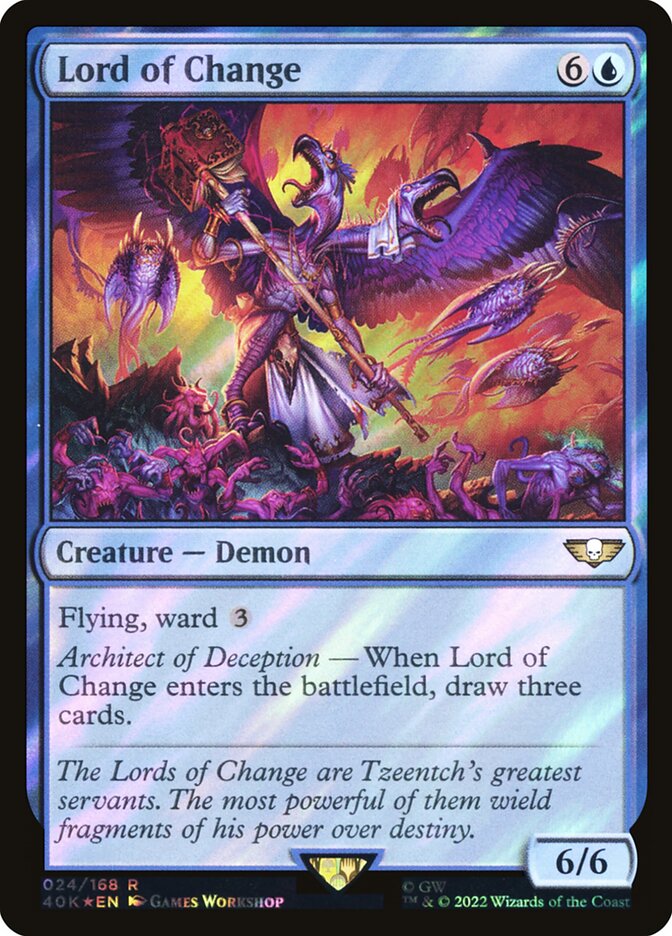 Lord of Change, Warhammer 40,000 Commander Card Art