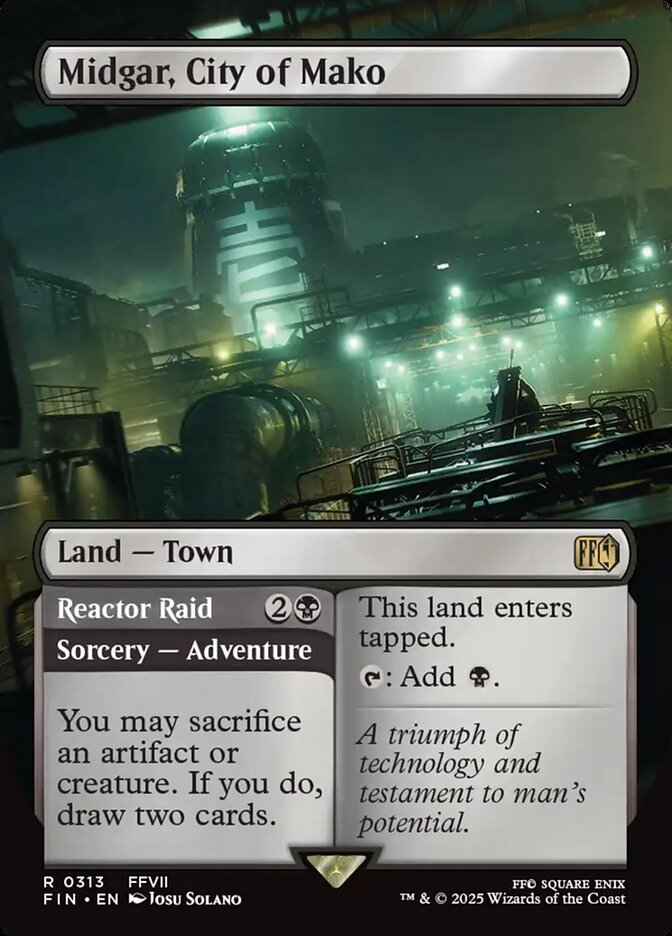 Midgar, City of Mako // Reactor Raid, Final fantasy Card Art
